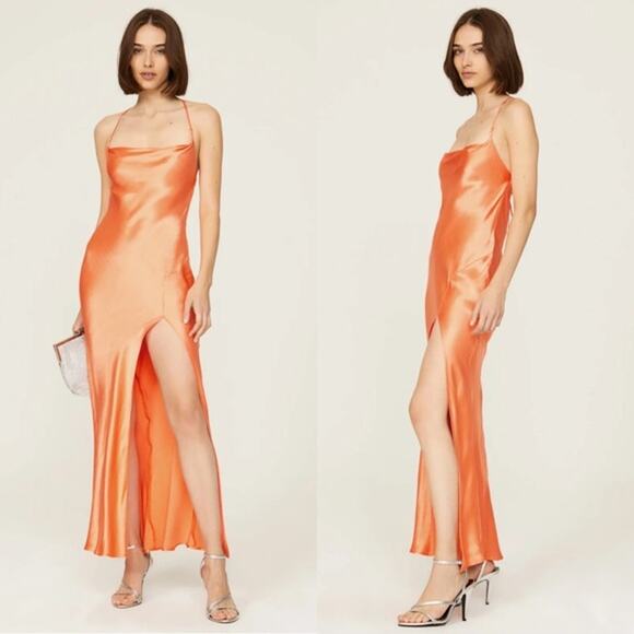 Bec & Bridge Annika Gown Maxi Dress in Orange Size US 8 - Picture 5 of 15